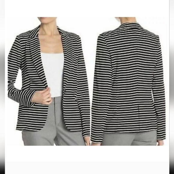 Philosophy Black and White Striped Blazer Sz. S - Picture 8 of 8